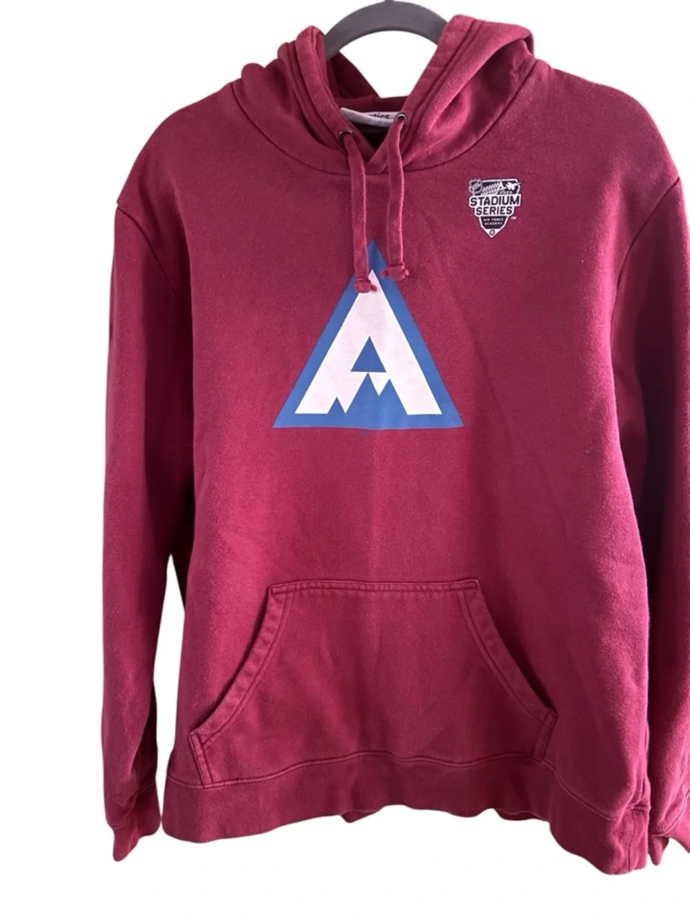 Fanatics XL Colorado Avalanche NHL 2020 Stadium Series Burgundy "A" Hoodie - Picture 1 of 4